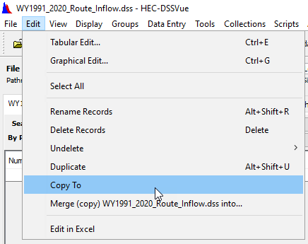 Copy DSS records to another file
