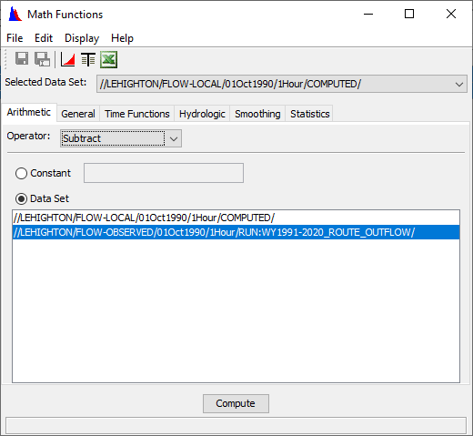 Subtraction of DSS records