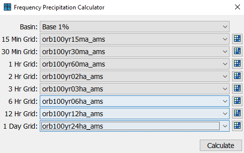 Frequency Precipitation Calculator