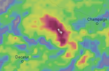 Observed Storm Center