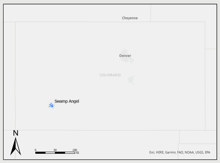 Location of Swamp Angel Study Plot