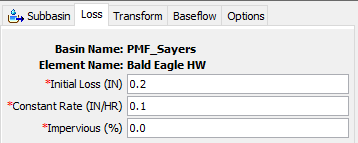 Loss Component Editor