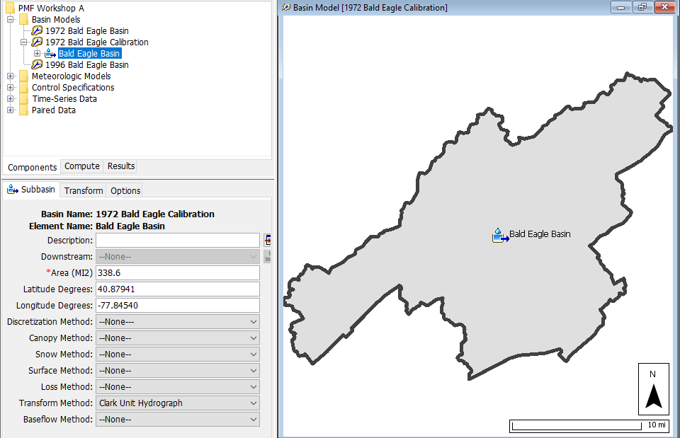 Bald Eagle Basin Component Editor and Map