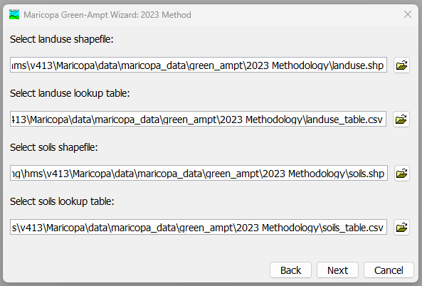 Step Two: Shapefile and Table Selection