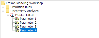 Four surface parameters