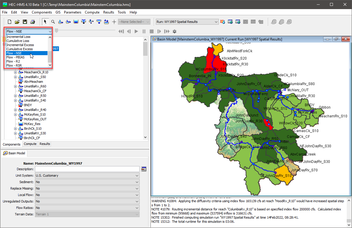 Choosing Flow - NSE to display