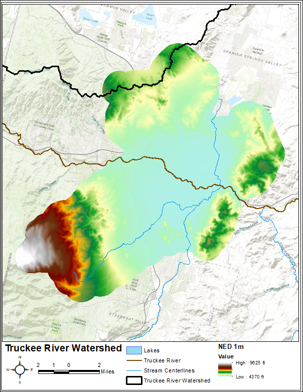 Figure 8. Area of Interest Terrain Model