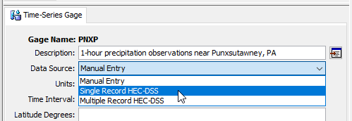 Selecting data source