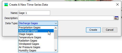 Creating a new discharge gage Creating a new discharge gage