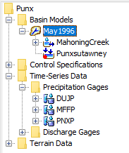 Watershed Explorer with Basin Models and Time-Series Data Expanded