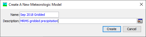 Create a New Meteorologic Model