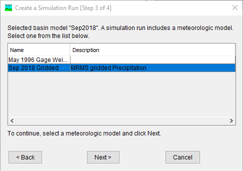 Create a Simulation Run Step 3
