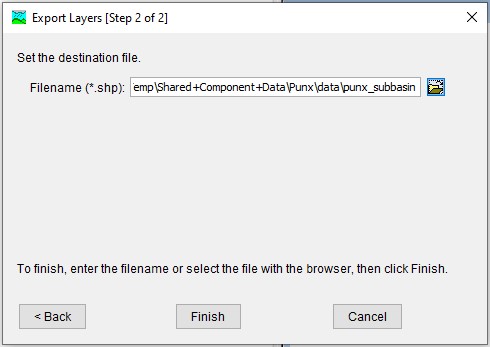 Specifying name for clipping shapefile