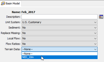 Basin Model Component Editor