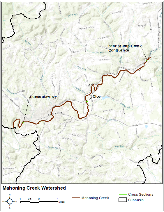 Figure 3.  Cross Section Locations