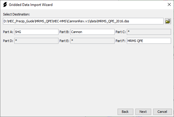 Figure 11. Defining DSS Part Names