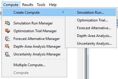 Figure 20. Creating a new Simulation Run