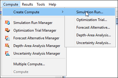 Creating a New Simulation Run