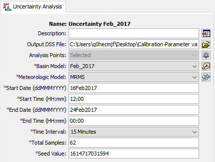 Configured uncertainty analysis