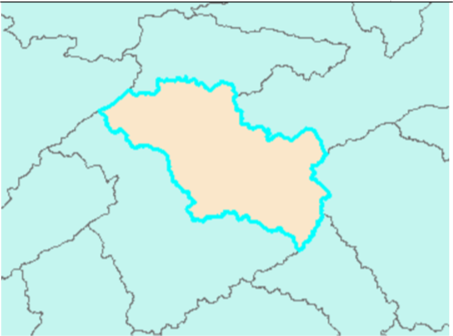 Select watershed boundary polygon