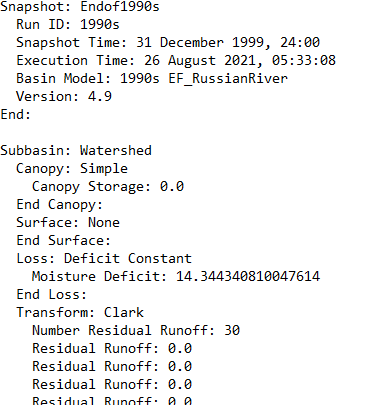 Snapshot of the 1990s save states file