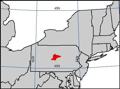 Location of the watershed