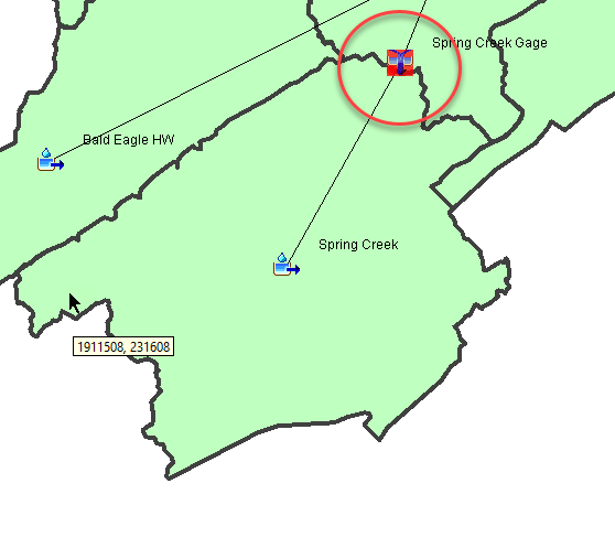 View results at the Spring Creek gage
