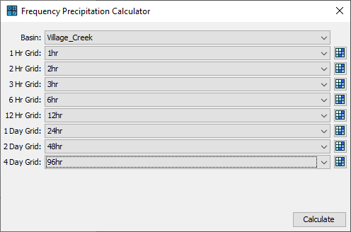 Frequency Precipitation Calculator
