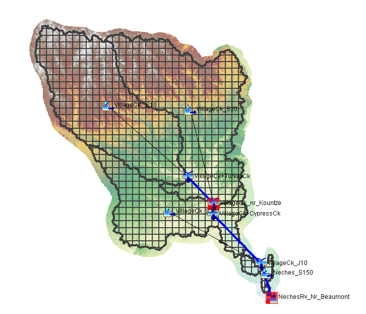 Village_Creek basin model