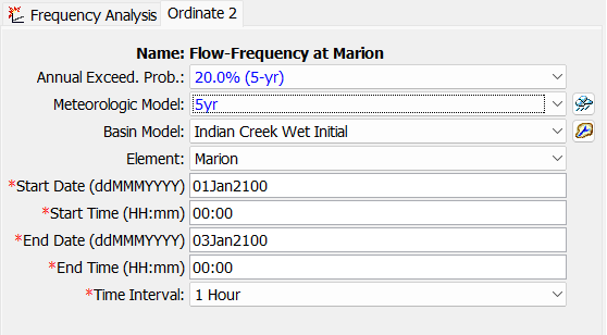 Defining the Ordinate 2 parameters