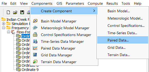 Creating a new Paired Data object