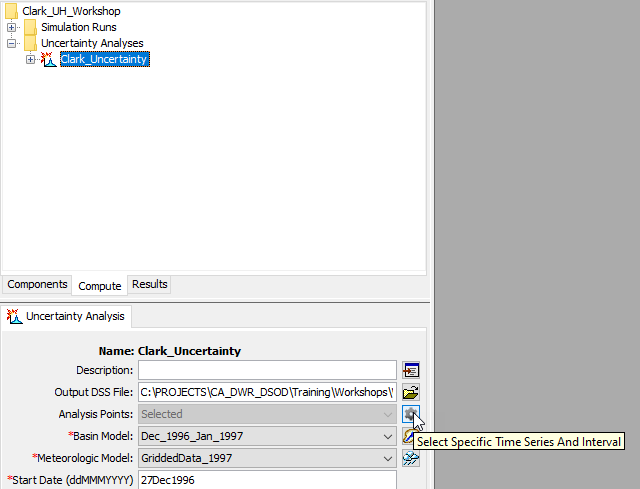 Selecting Analysis Points Selecting Analysis Points