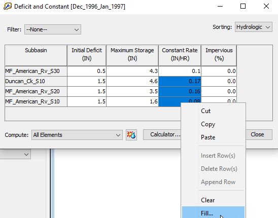 Using the Fill Operation