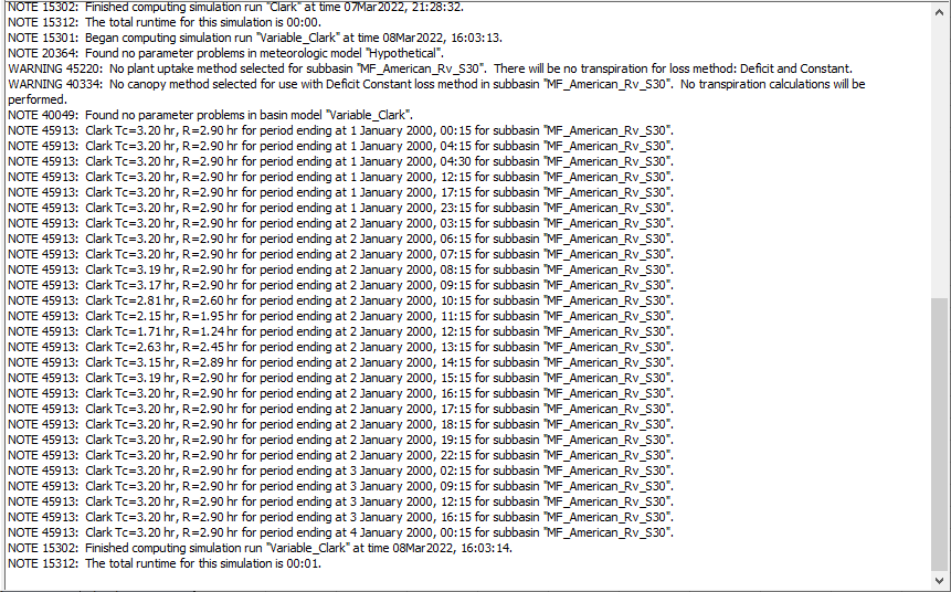 Variable_Clark Console Output