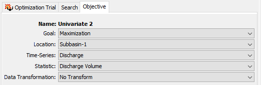 Setting the Objective for an Optimization Trial