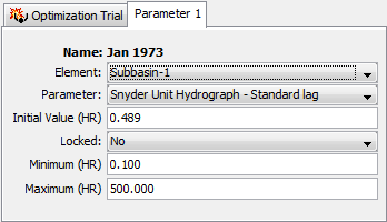 Specifying Parameter information for an Optimization Trial