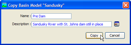 Creating a copy of a Basin Model