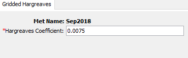 Component Editor for the Gridded Hargreaves Evapotranspiration Method