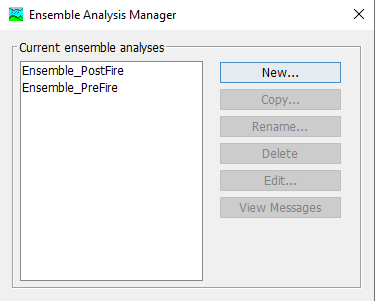 Ensemble Analysis Manager