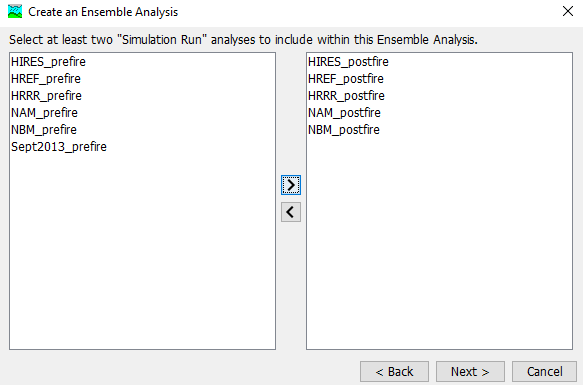 Create Ensemble Analysis Step 2