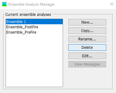 Ensemble Analysis Manager