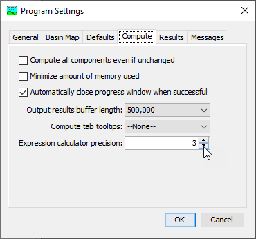 Setting the Expression Calculator Precision Setting the Expression Calculator Precision