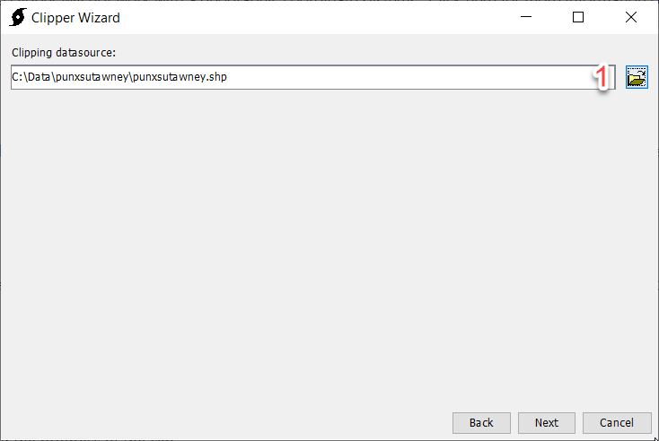 Select clipping datasource Select clipping datasource