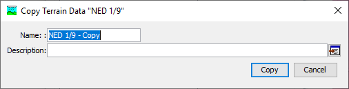 Terrain Data copy dialog