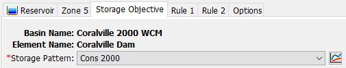 Reservoir Element Component Editor Storage Objective Tab