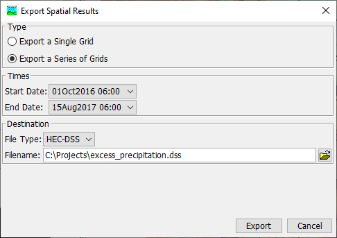 Export Snapshot Dialog