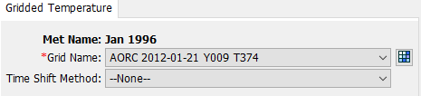 Temperature Component Editor for the Gridded Temperature Method