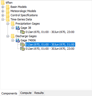 Creating a new time window from the Watershed Explorer