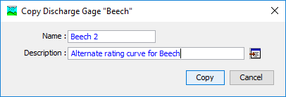 Copying time-series gage