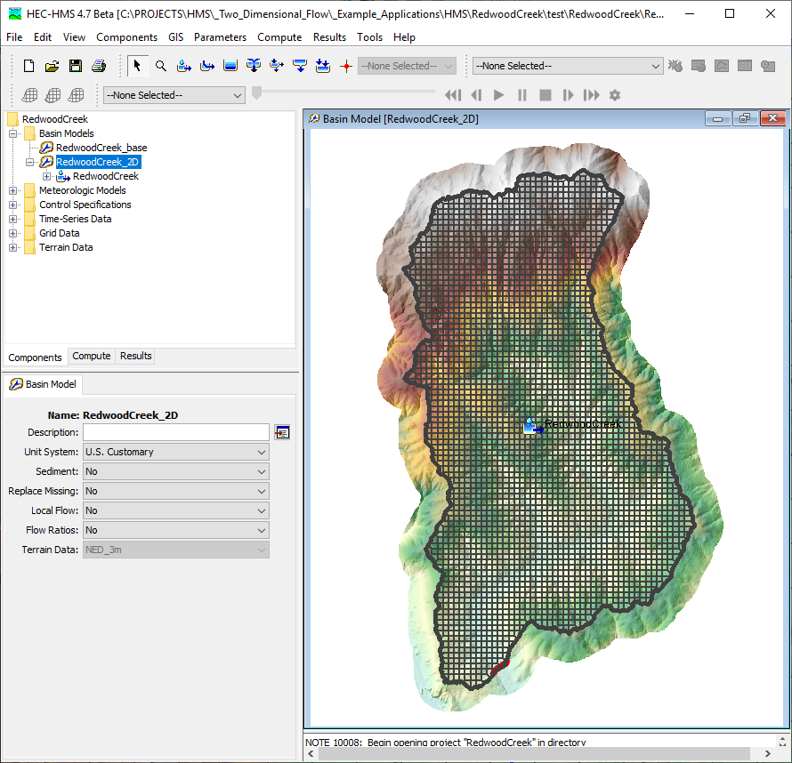 Imported Mesh and Boundary Condition Lines